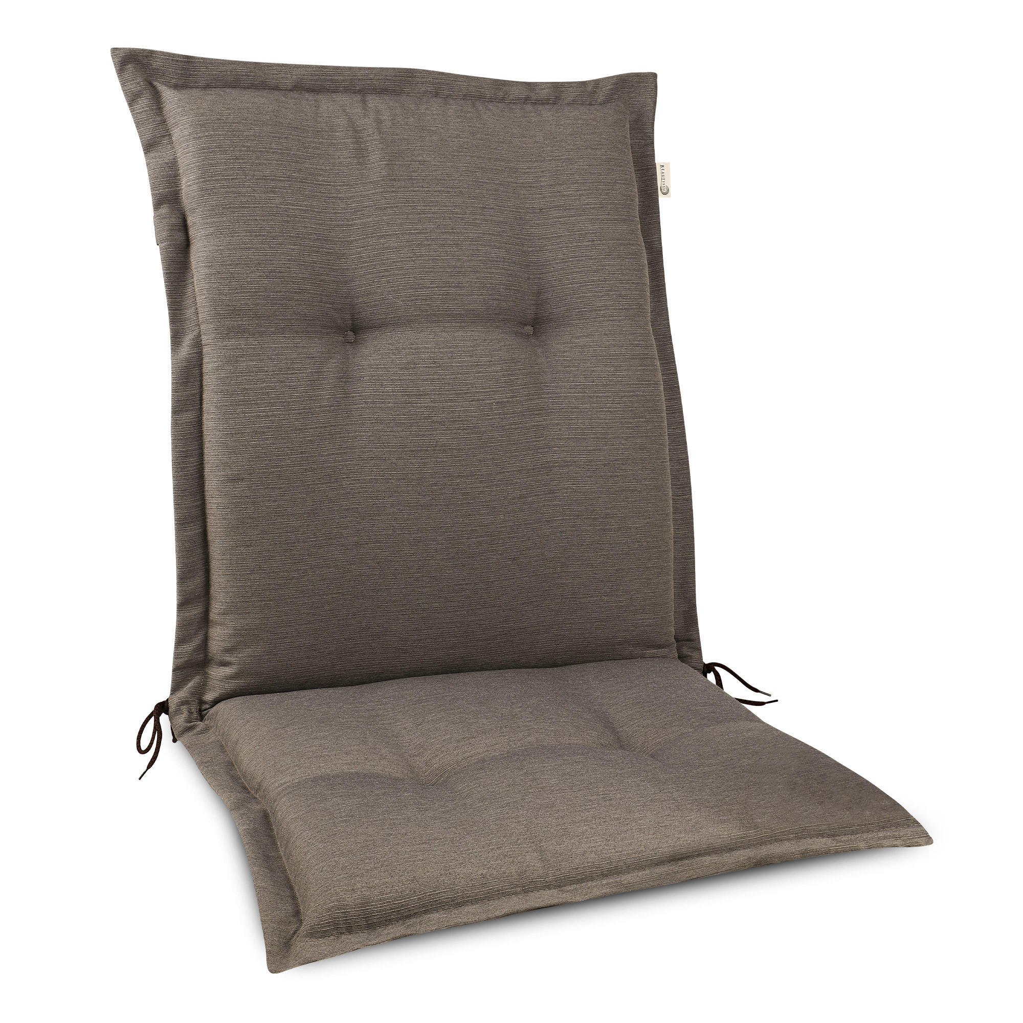 Beautissu Niederlehnerauflage Taupe 50x7x105 cm