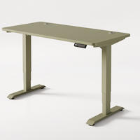 SCHREIBTISCH Elektrisch Höhenverstellbarer HomePro 140x70cm Grün/Grün mit Memory-Funktion, Anti-Kollisions Technologie - Grün, Holzwerkstoff (70/140/62cm) - Desktronic