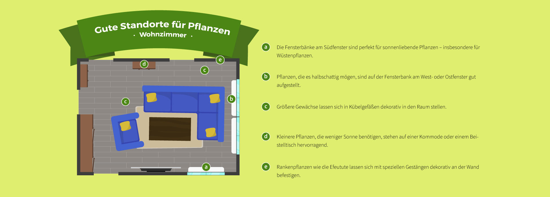 Raumübersicht Wohnzimmer, Die passende Pflanze für jedes Zimmer XXXLutz