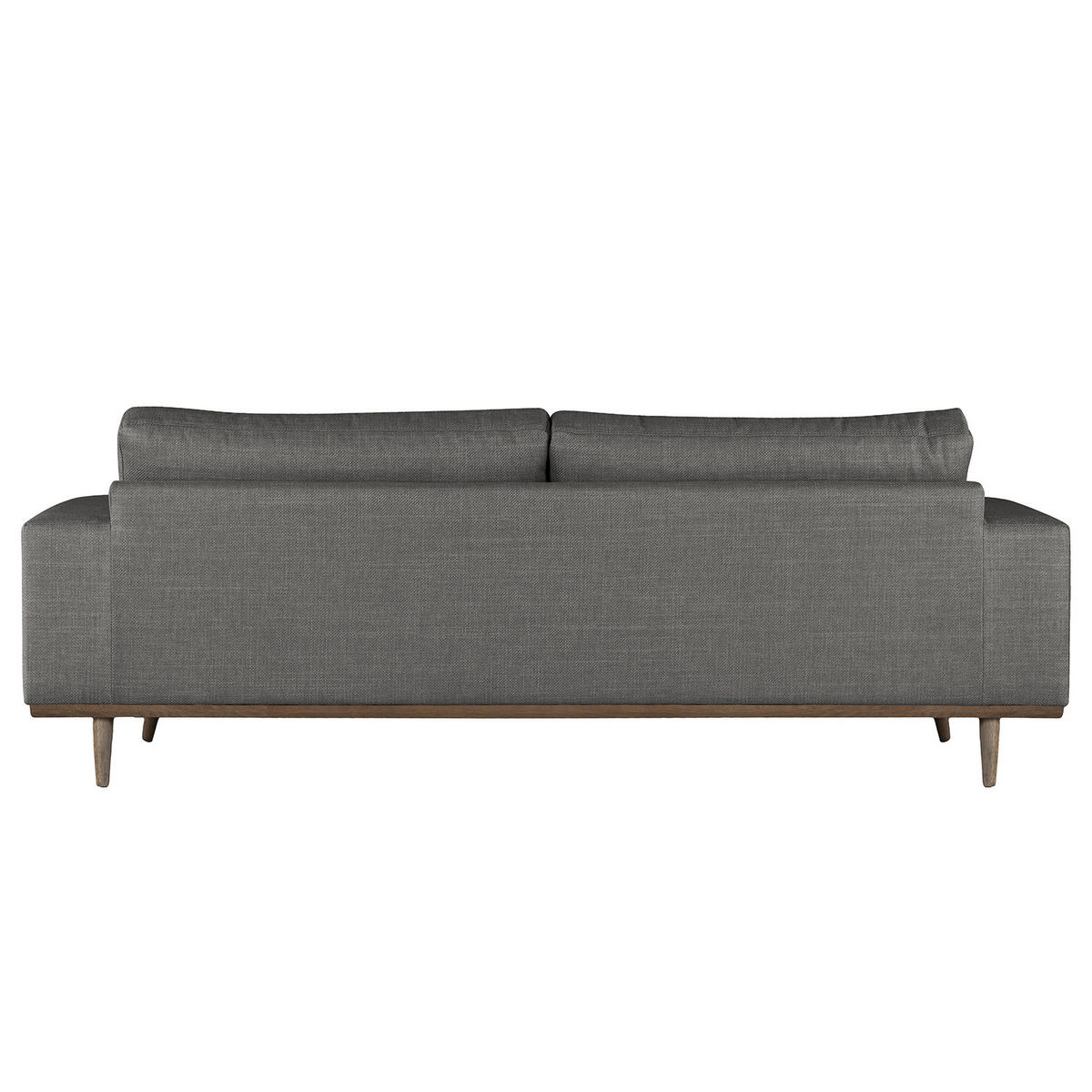 2-SITZER SOFA - Eichefarben/Dunkelgrau, Eichenholz/Textil (197/81/88cm) - home24