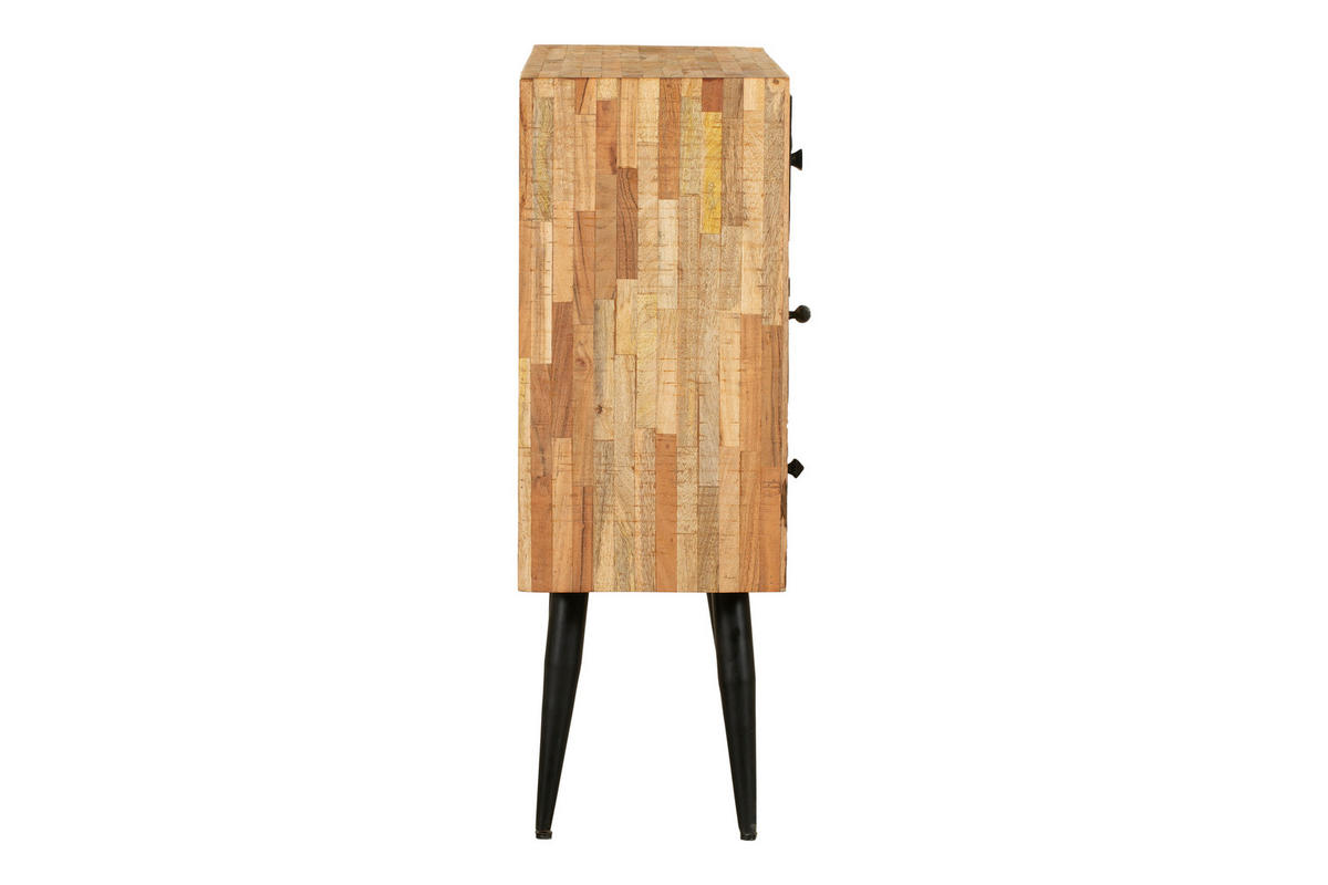 KOMMODE Kjell Teak Braun 90,5x31x92cm - Braun, Holz (92/90.5/31cm) - DELUKE