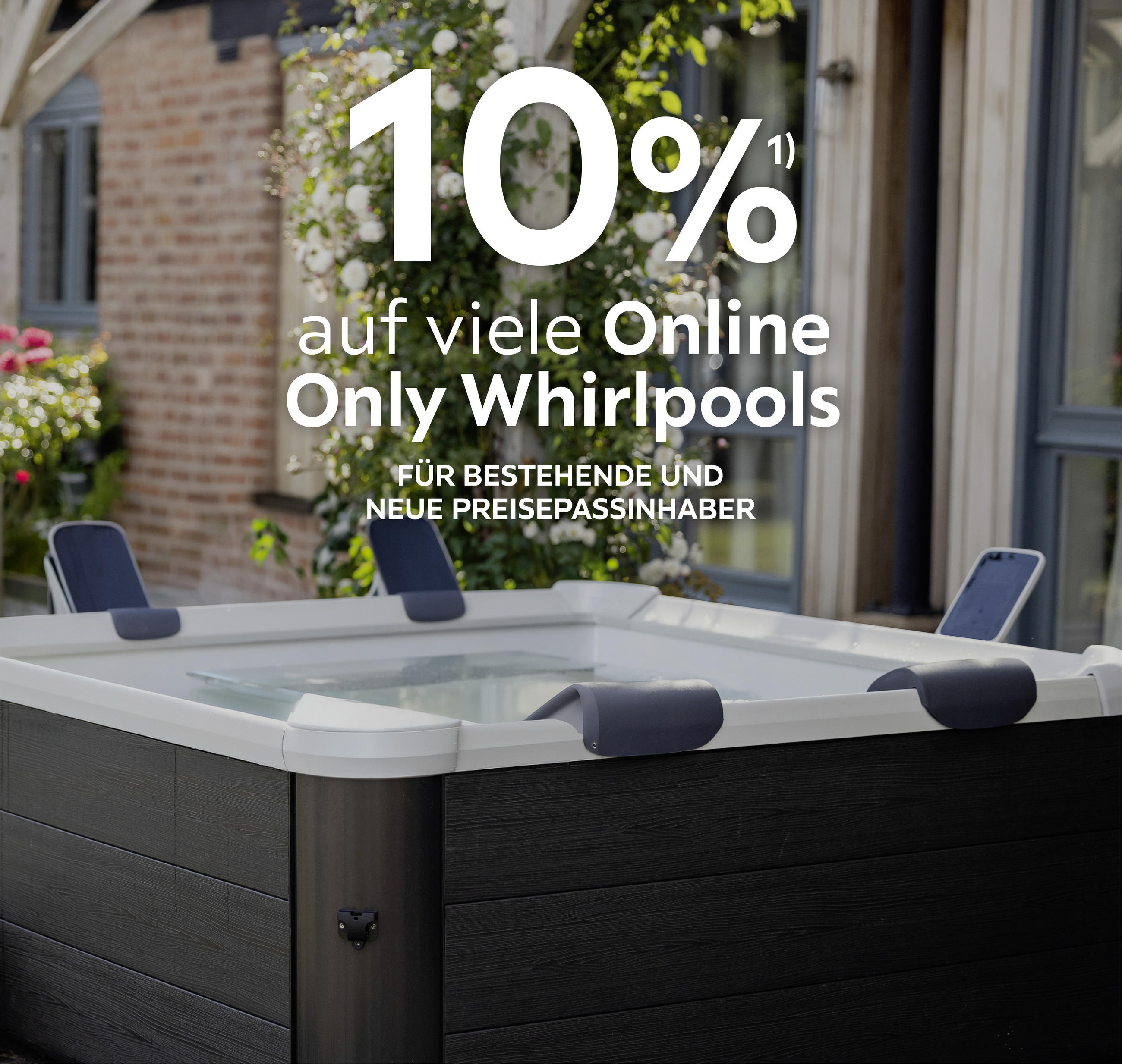 10% auf viele Online Only Whirlpools; Für bestehende und neue Preisepassinhaber