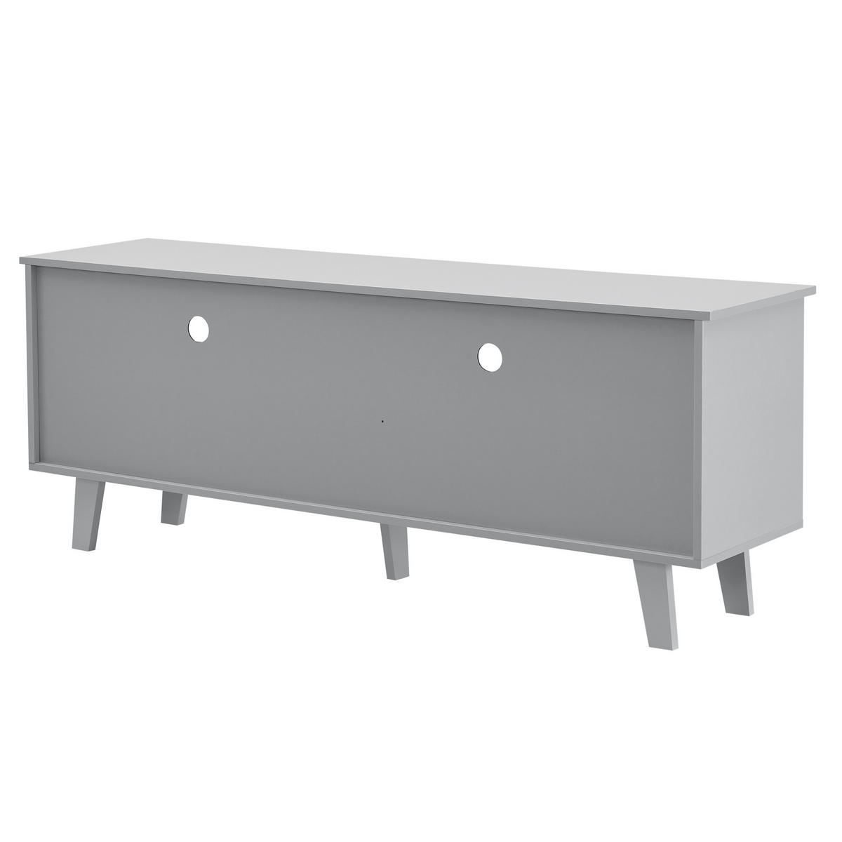 LOWBOARD Stenløse - Hellgrau, Holz/Holzwerkstoff (150/58/38cm) - [en.casa]