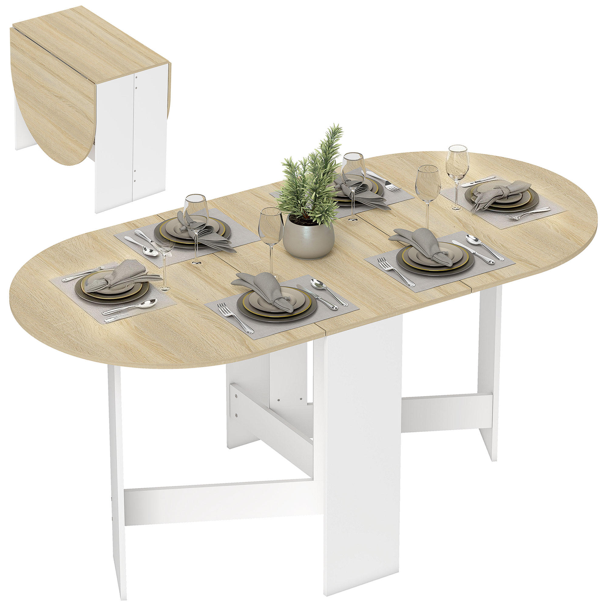 ESSTISCH Naturholz 1 Stück - Beige, Kunststoff (163/80/75cm) - GiPP