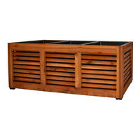 PFLANZKASTEN 33x93x31 cm, Braun, Akazienholz - Braun, Holz (93/31/33cm) - dasmöbelwerk