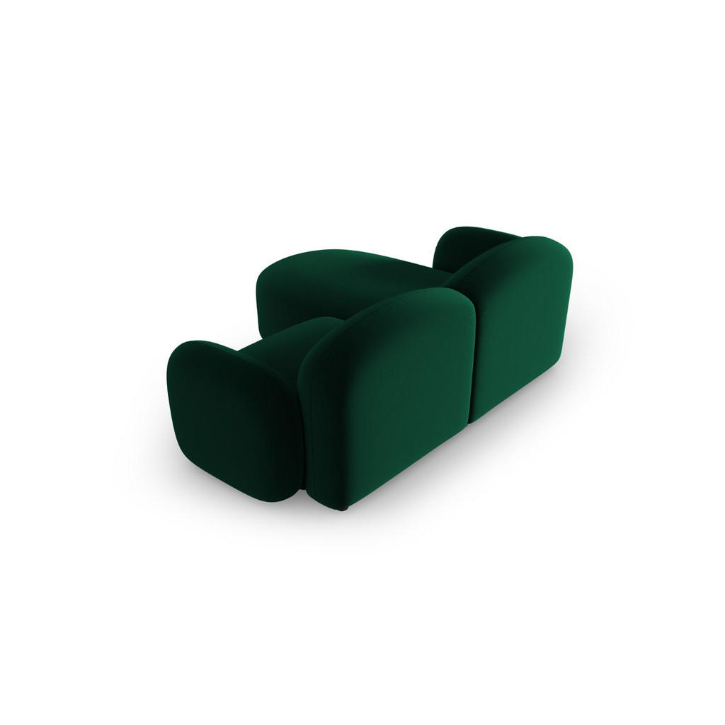 Thumbnail - Micadoni Ecksofa, Dunkelgrün, Textil, 3-Sitzer, L-Form, 194x155 cm, Hergestellt in Europa, Wohnzimmer, Sofas & Couches, ...