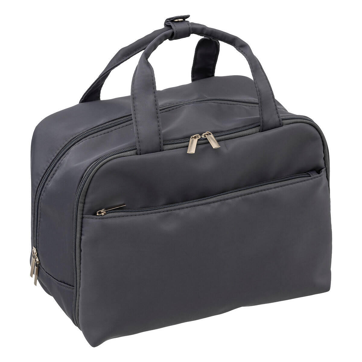 KOSMETIKTASCHE Fächern - Anthrazit, Textil (19/21.5/31cm)