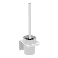 SILIKONBÜRSTE für die Toilette Lizan 10,5/10,5/35,5 cm - Weiß, Metall (10.5/35.5/10.5cm) - Wenko