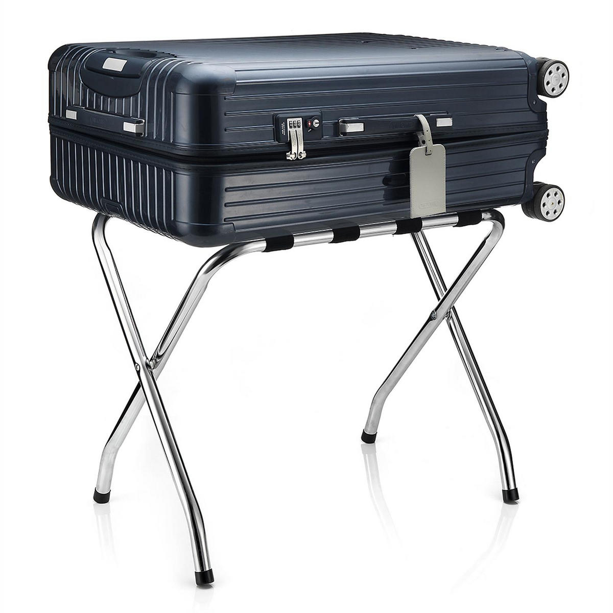 KOFFERSTÄNDER LUGGAGE - Chromfarben, Metall (67/54/40cm) - CARO-Möbel