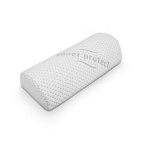 NACKENKISSEN Memory Foam ( Halbrolle / 40x20x10cm) Viscoelastische Kopfkissen - Silver Protect Bezug "antimikrobiell" abnehmbar - Öko-Tex - Weiß, Textil (20/40cm) - Bestlivings