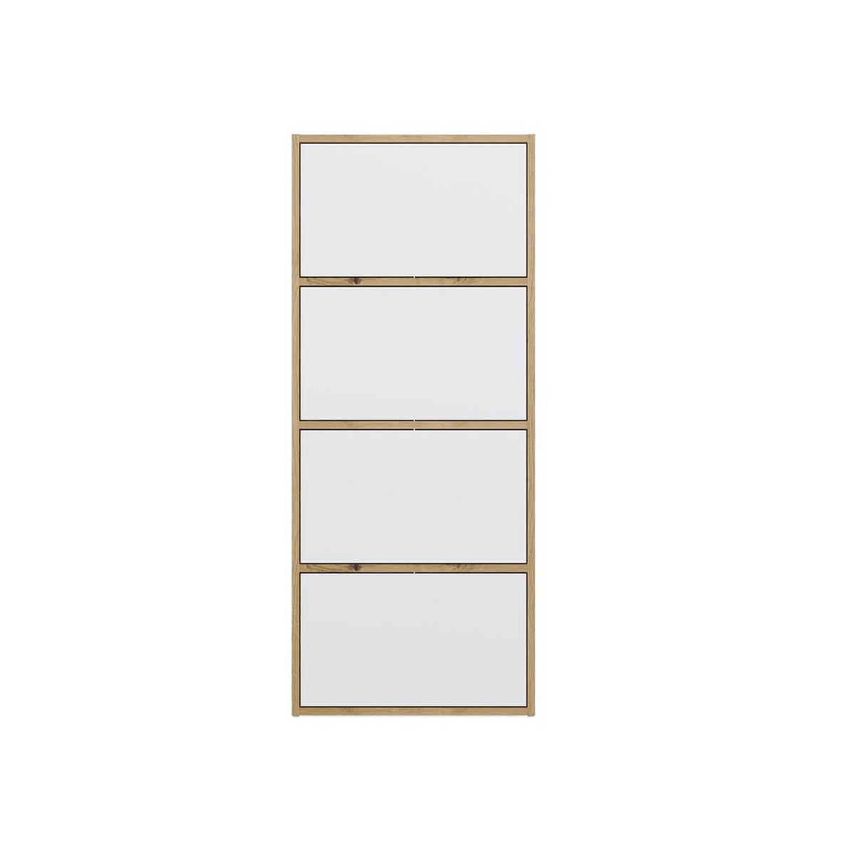 KOMMODE Artisan, Weiß 50/119/40 - Weiß/Eiche Artisan, Holzwerkstoff (50/119/40cm) - RAUMHIRSCH FURNITURE