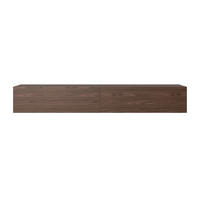 TV-LOWBOARD Bisira Nussbaum 200 cm - Dunkelbraun, Holzwerkstoff (200/30/31.6cm) - Selsey