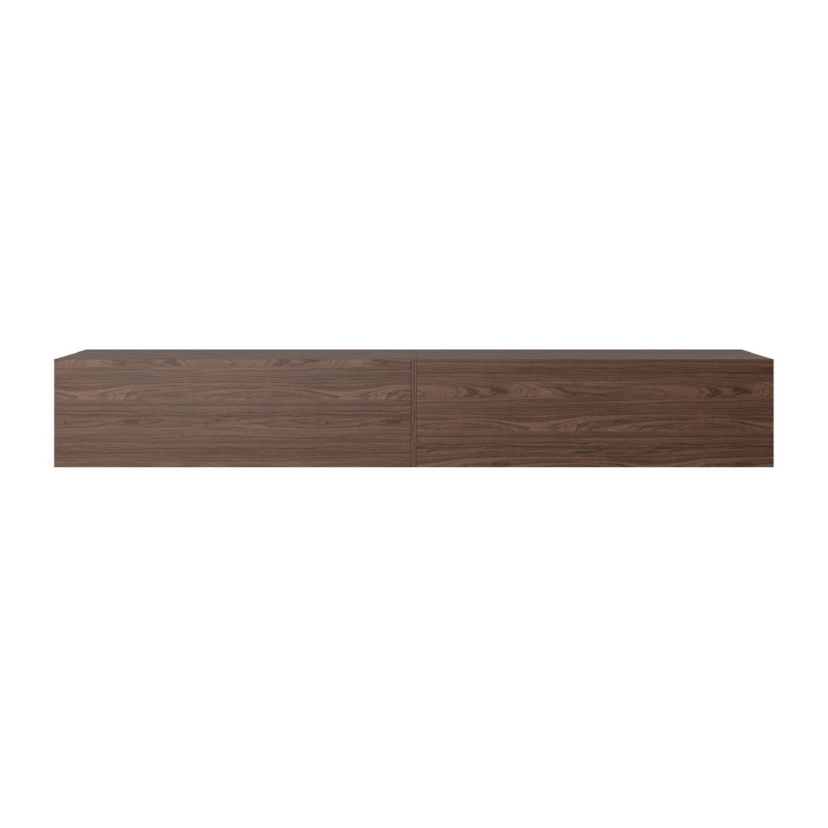 TV-LOWBOARD Bisira Nussbaum 200 cm - Dunkelbraun, Holzwerkstoff (200/30/31.6cm) - Selsey