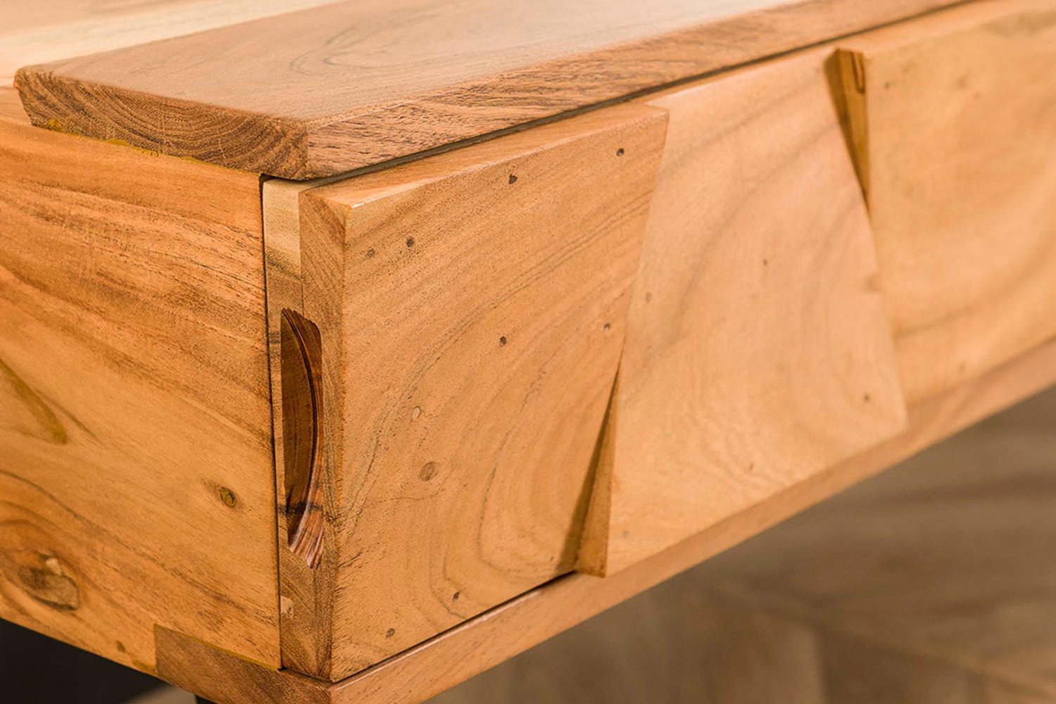 Thumbnail - Kawola Konsolentisch, Braun, Holz, Teilmassiv, 2 Schubladen, Rechteckig, 125x77x40 cm, Wohnzimmer, Wohnzimmertische, Kon...