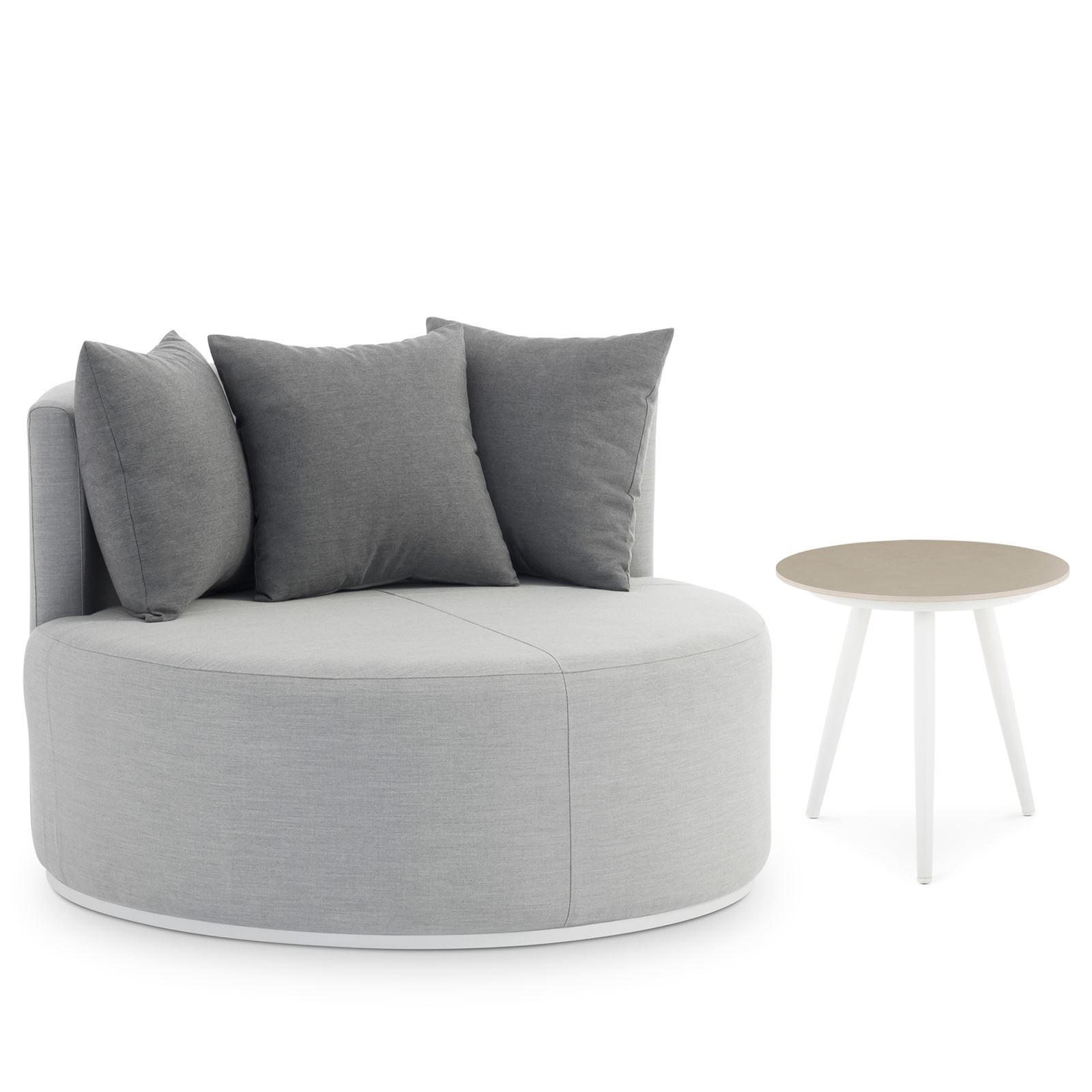 GARTENSOFA AMALFI - Beige, Kunststoff (110/75/112cm) - IDIMEX