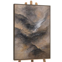 GEMÄLDE Dunkelheit und Morgendämmerung Schattenfugenrahmen Grau 120x80 cm - Grau, Holz (120/80cm) - YS-art gallery