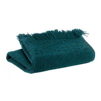 GÄSTEHANDTUCH Julia petrolgrün 30 x 50 cm - Dunkelblau, Textil (30/50cm) - Vivaraise