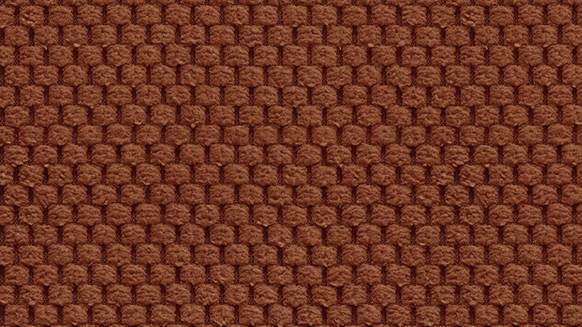 ECKSOFA MELLOW 5-Sitzer, dunkelorange - Dunkelorange/Schwarz, Holz/Textil (283/191cm) - Courtois Laville