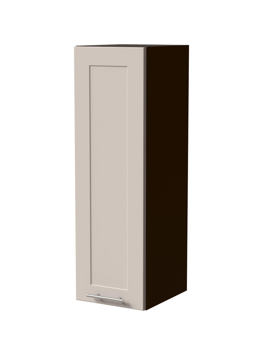 HÄNGESCHRANK Oslo W4/30 Lava / Kaschmir Matt 30 / 32,5 / 96cm - Kaschmir/Dunkelgrau, Holz/Holzwerkstoff (30/96/32.5cm) - Feldmann-Wohnen