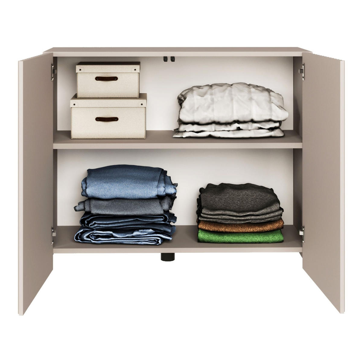 SIDEBOARD Sunds Kaschmirbeige 100 cm - Taupe/Beige, Holzwerkstoff (100/81/35cm) - Selsey