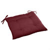 SITZKISSEN Korai 40/40 cm - Weinrot, Textil (40cm)