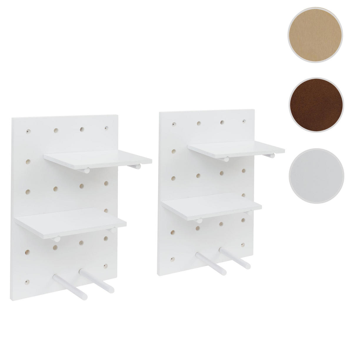 STENSKI PANEL Bel kompletni set - bela, les (40/60/1cm) - MCW