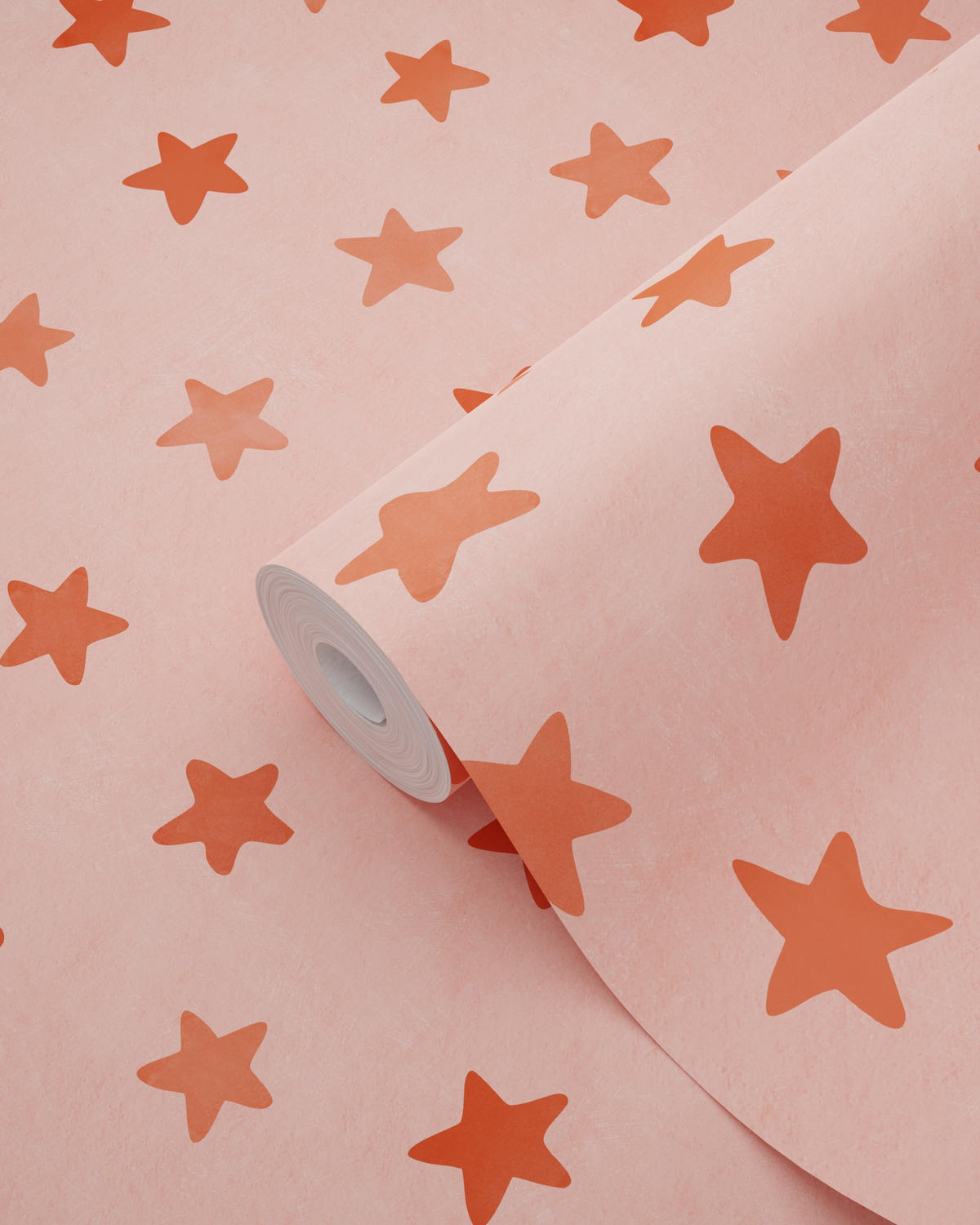 TAPETE kleine Sterne 50 x 900 cm - Pink, Papier (50/0.1cm) - ESTAhome