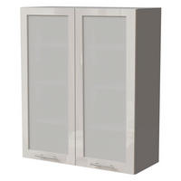 HÄNGESCHRANK Brerra W4S/80 Grau / RAL 9001 creme Hochglanz 80 / 32,5 / 96cm - Creme/Grau, Holz/Holzwerkstoff (80/96/32.5cm) - Feldmann-Wohnen