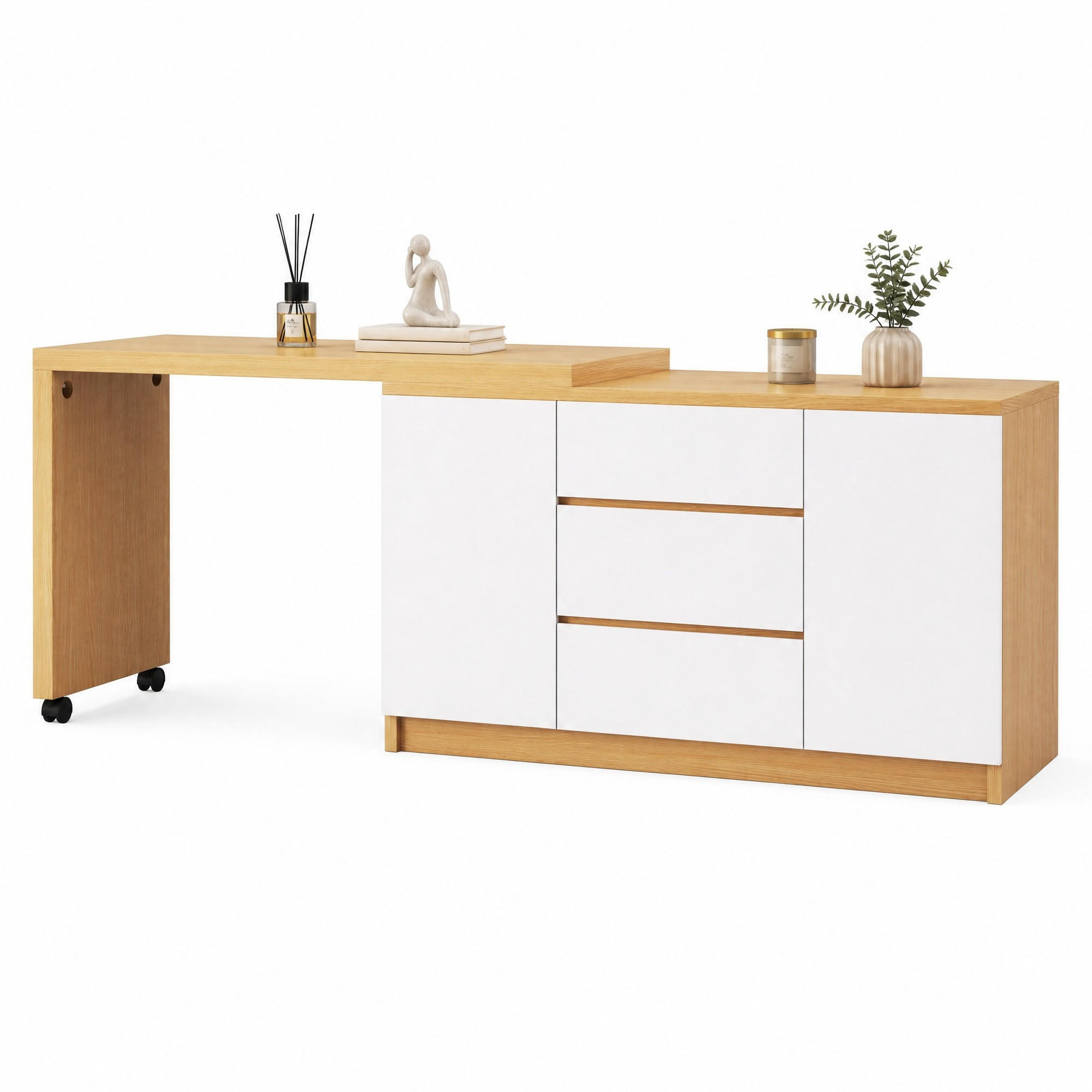 Ivmeu Schreibtisch Weiß 120x76.5x50 cm