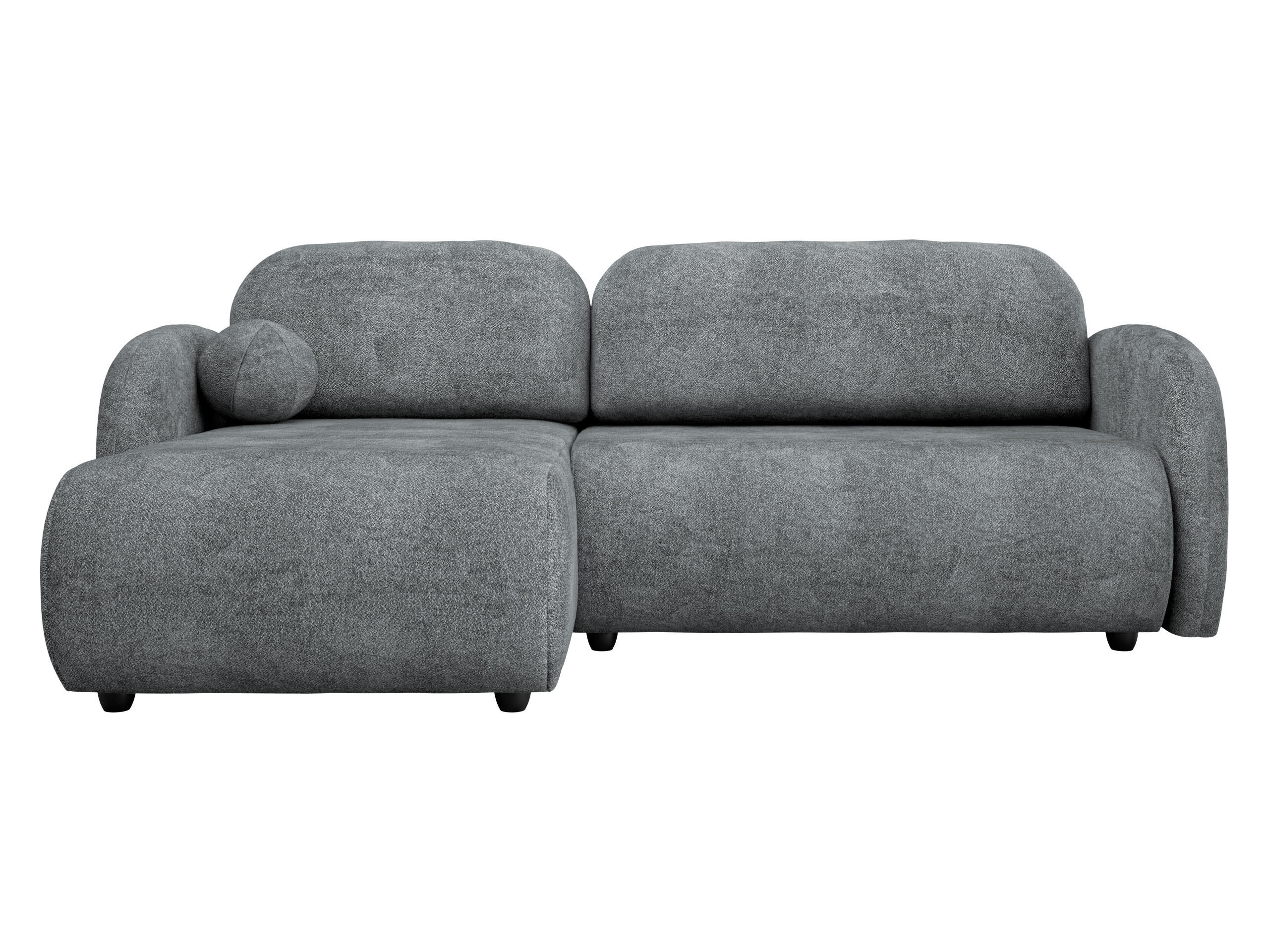 ECKSOFA Dream L - Schwarz/Grau, Holz/Kunststoff (233/160cm) - MIRJAN24