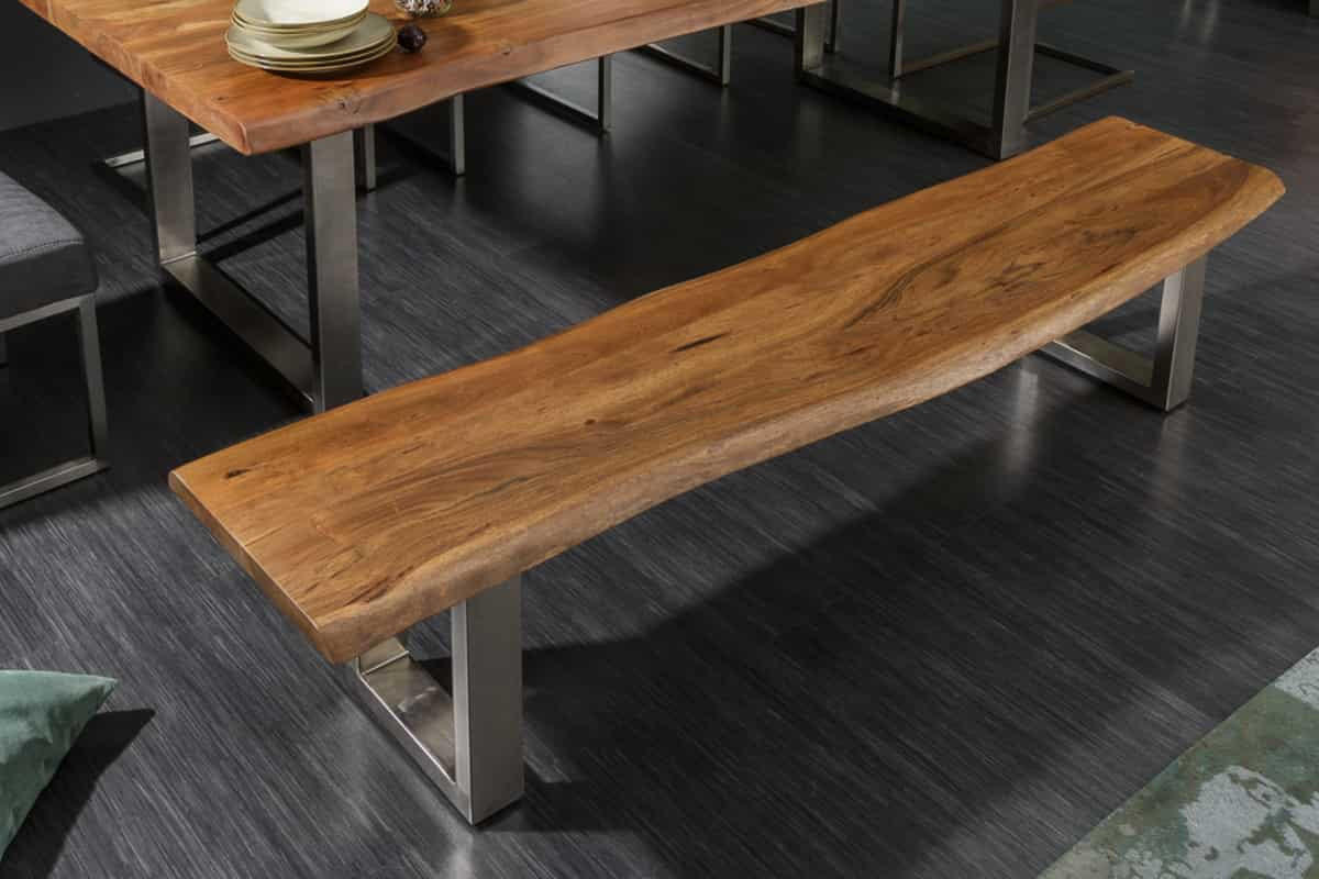 BANK MAMMUT NATURE Akazie Natur 200cm - Braun, Holz (200/45/40cm) - riess-ambiente