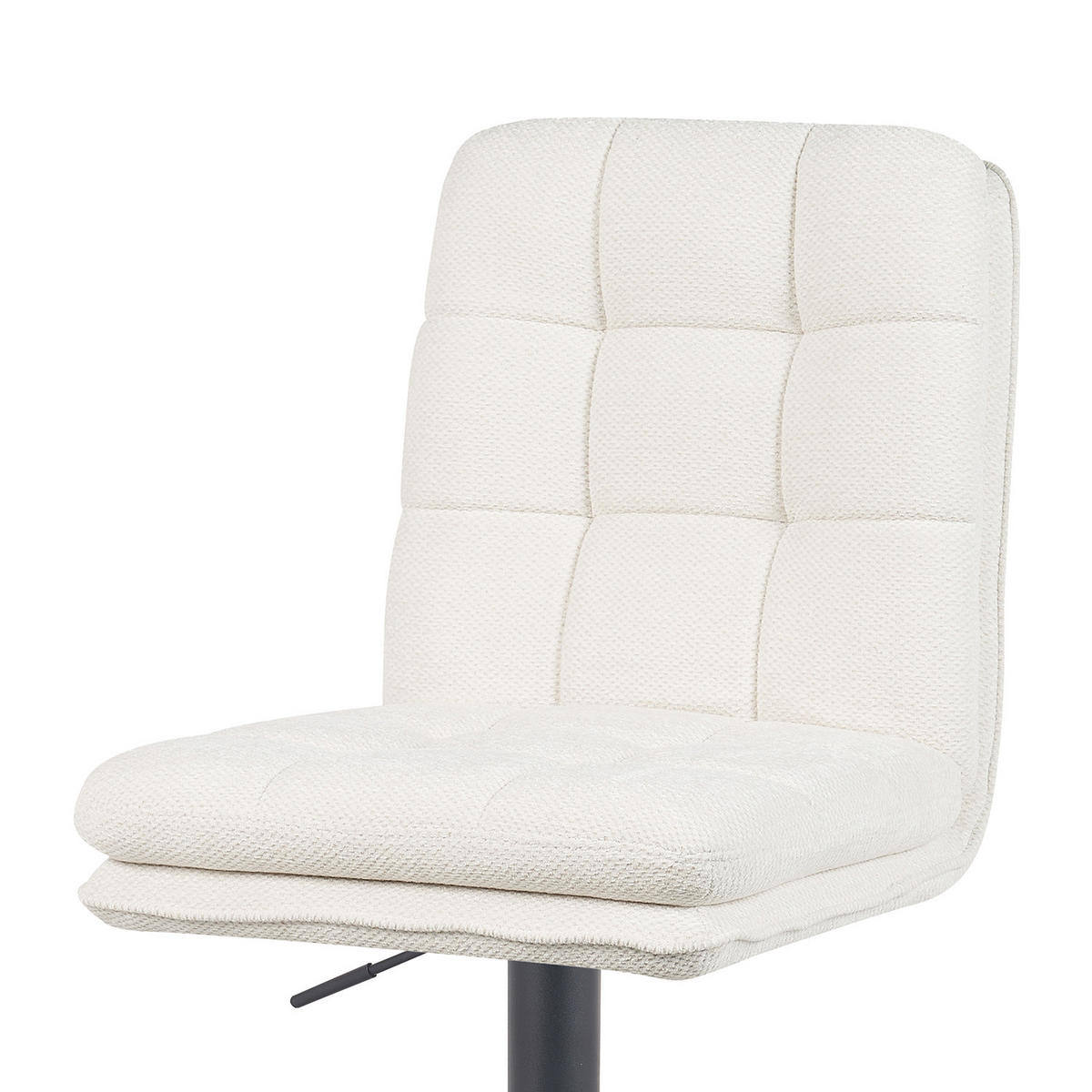 BARHOCKER Enno 2er-Set - Creme/Schwarz, Textil/Metall (45/103/57cm) - DUBI Möbel