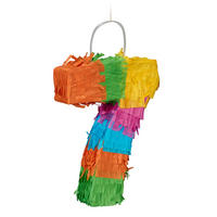 PINATA - Multicolor, Papier/Wellpappe (16/21/4.5cm) - Relaxdays