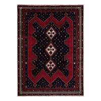 ORIENTTEPPICH handgeknüpft Afshar Blau 226/164 cm Schurwolle - Blau, Textil (164/226cm) - Looma