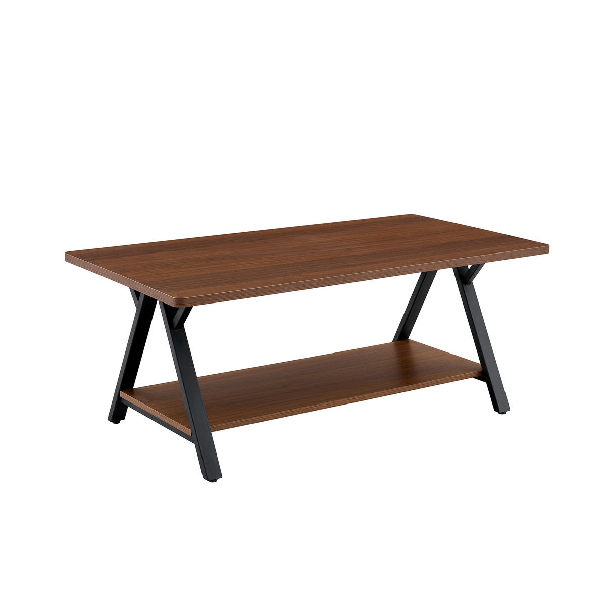 COUCHTISCH Walnussfarben 110/57/44,5 cm - Walnussfarben, Holzwerkstoff (57/110/44.5cm) - PANGIVO