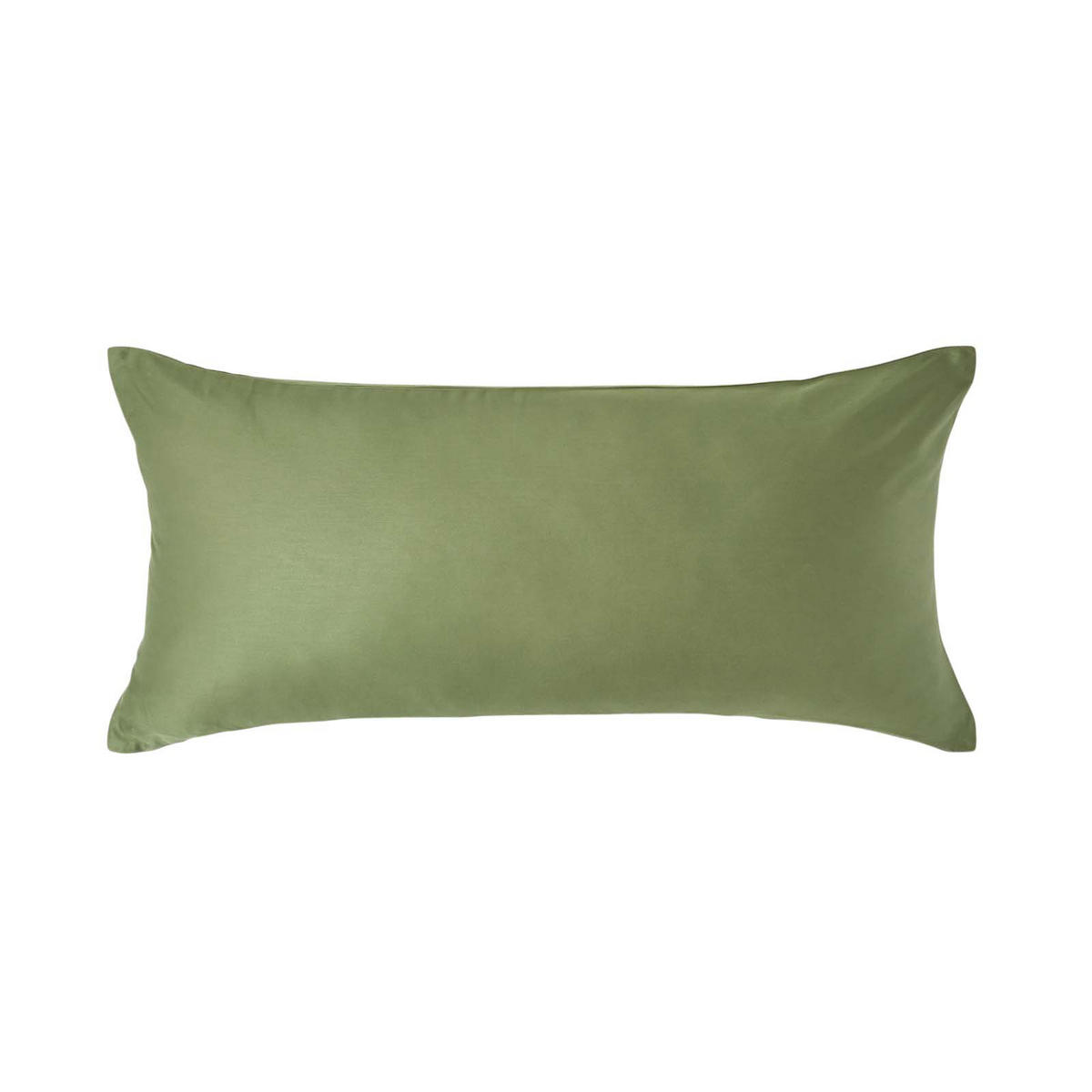 BIO-KISSENBEZUG Satin, Fadendichte 400 - Grün, Textil (40/80cm) - Homescapes