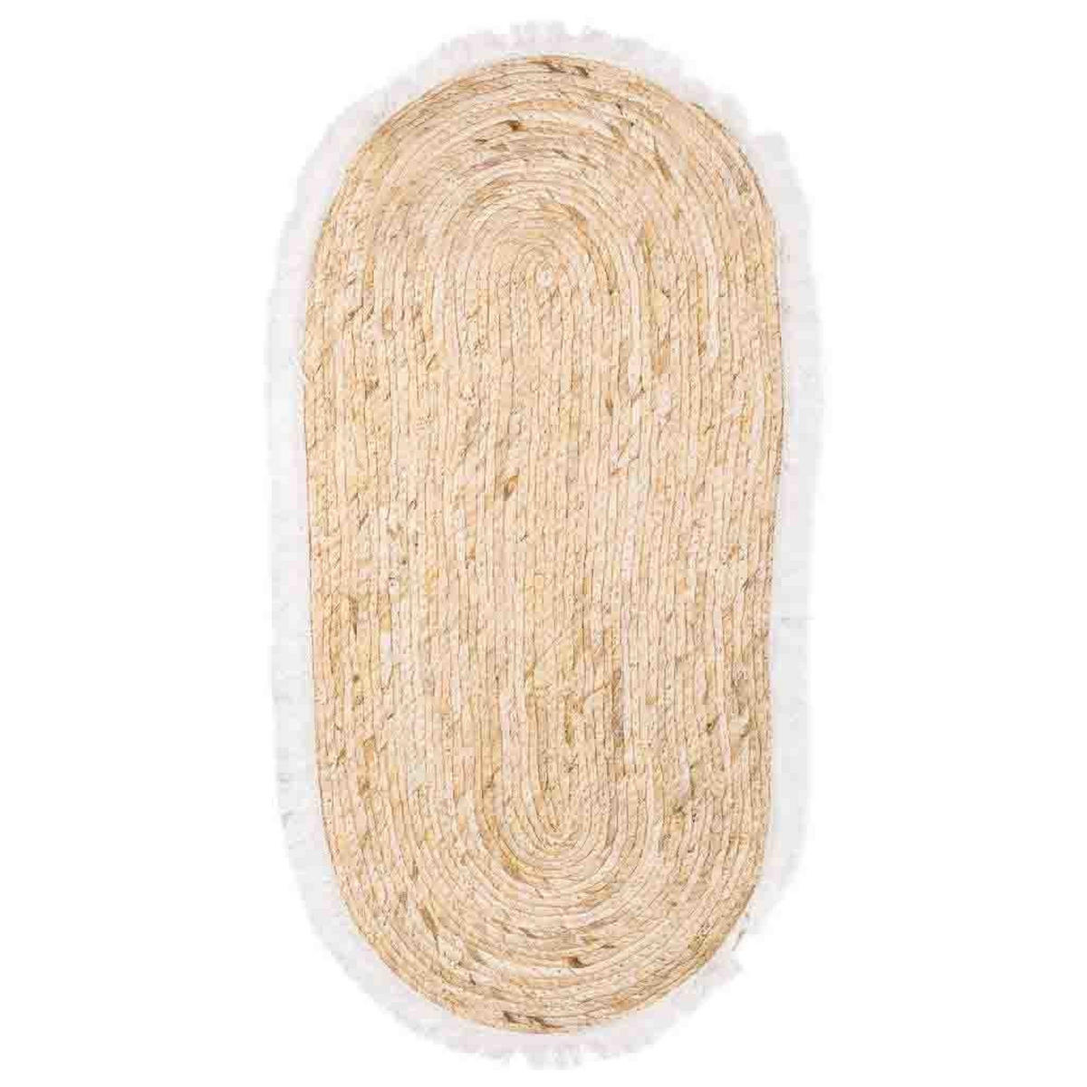 NATURFASERTEPPICH braun handgewebt 100x50x1 cm - Multicolor, Naturmaterialien (100/50cm) - Wanderlust