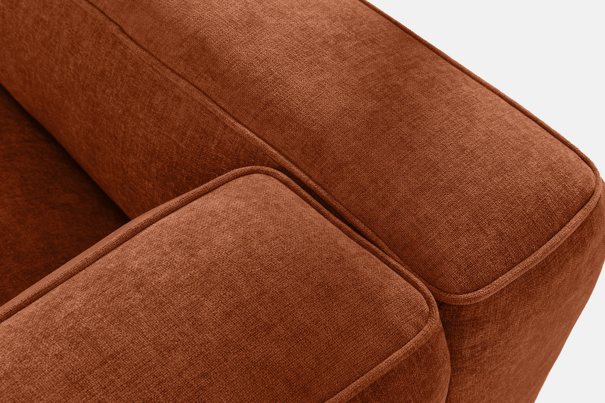 3-SITZER SOFA FUBBO, Rot - Rot, Holz/Holzwerkstoff (290/73/96cm) - KONSIMO®