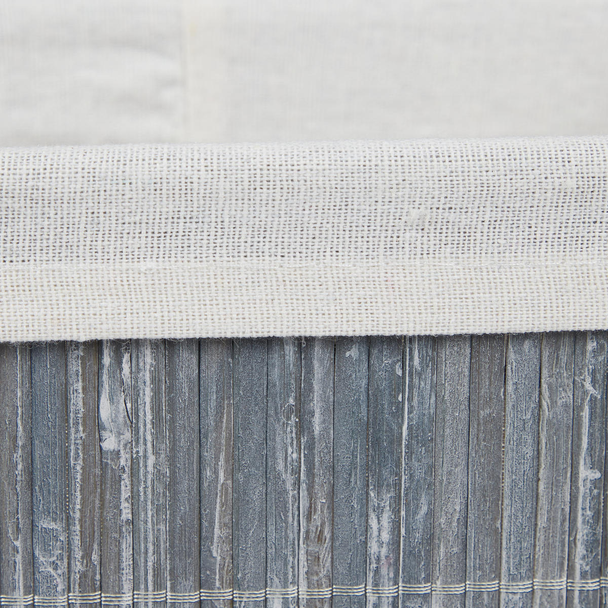 AUFBEWAHRUNGSKORB - Grau, Holz/Holzwerkstoff (30/12.5/20cm) - Relaxdays