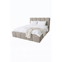 POLSTERBETT CLOUDY mit Bettkasten 180x200,Doppelbett,Lattenrost,Boxspringbett-Optik,ohne Matratze,Schlafzimmer-Taupe - Taupe, Holz (180/200cm) - Furnistar