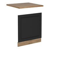 FRONTBLENDE R-Line Anthrazit Landhaus 60 cm , AP Eiche - Honigeiche/Anthrazit, Holzwerkstoff (60/57.2/1.6cm) - Vicco