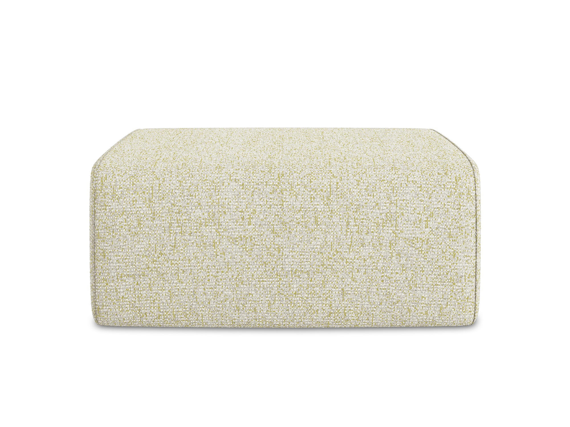 POUF Strukturstoff Stoff Beige - Beige/Creme, Kunststoff/Textil (90/80/60cm) - Makamii