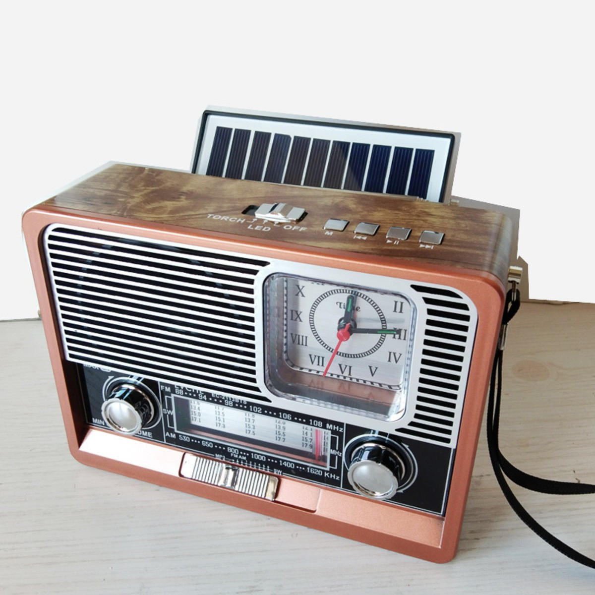 RADIO EMERGENCY AM/FM/SW-Dreibandradio 13.3/7/18.3 cm - Braun, Kunststoff (13.3/7/18.3cm) - Authentics