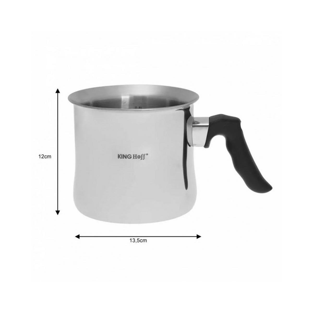 TOPF Silber 13.5/13.5/12 cm KH3110 - Silberfarben, Metall (13.5cm) - Kinghoff 