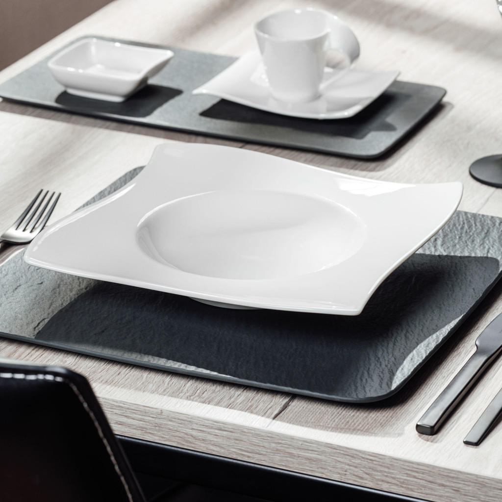 PASTATELLER NewWave weiß 28 x 28 cm 4er Set - Weiß, Keramik (1cm) - Villeroy & Boch