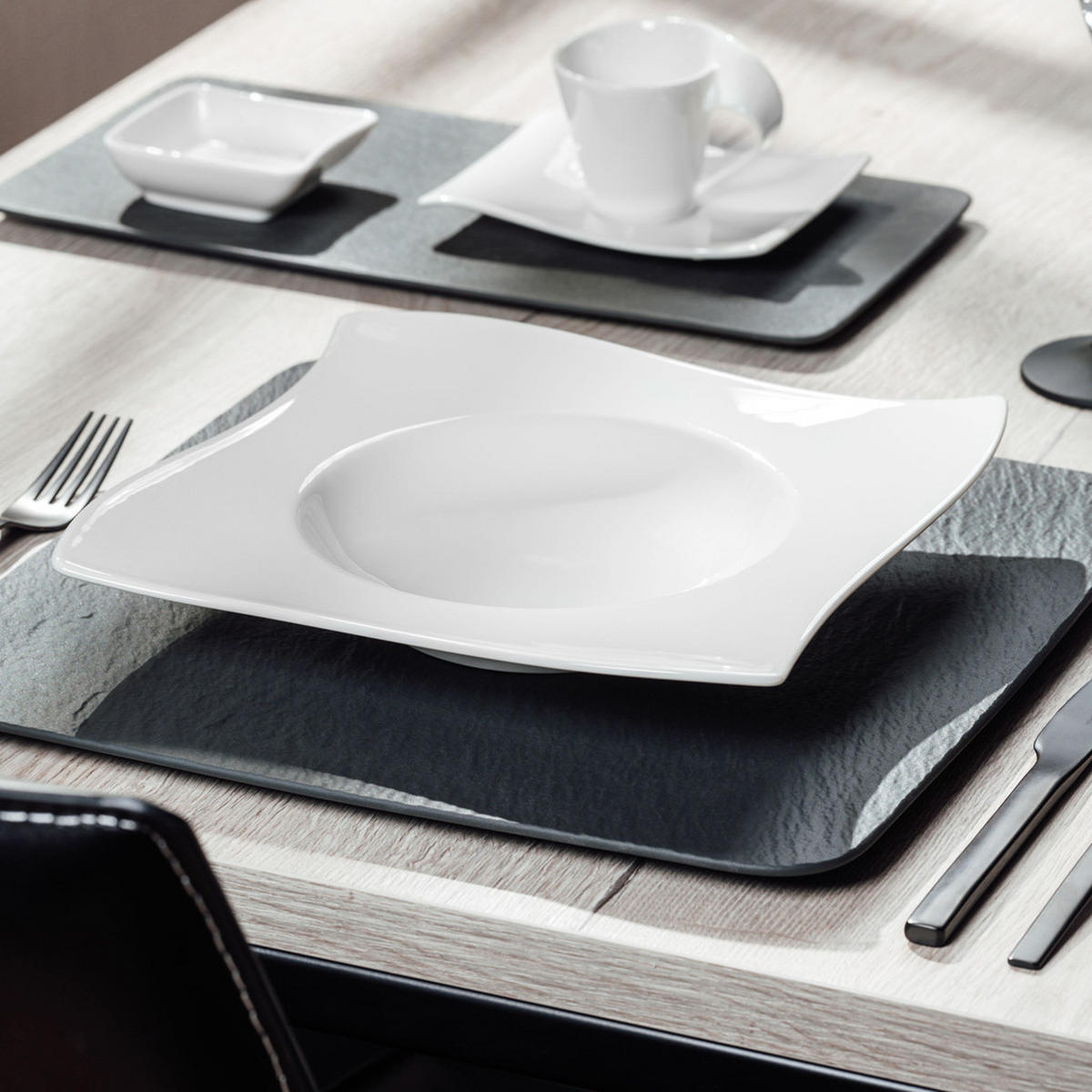 PASTATELLER NewWave weiß 28 x 28 cm 4er Set - Weiß, Keramik (1cm) - Villeroy & Boch