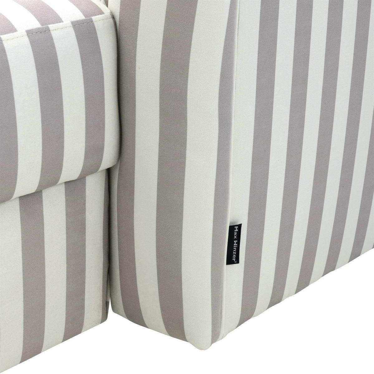 RECAMIERE Armlehne links Katrinka Flachgewebe mittelbraun - Haselnussfarben, Kunststoff (188/84/92cm) - 58aufmkessel