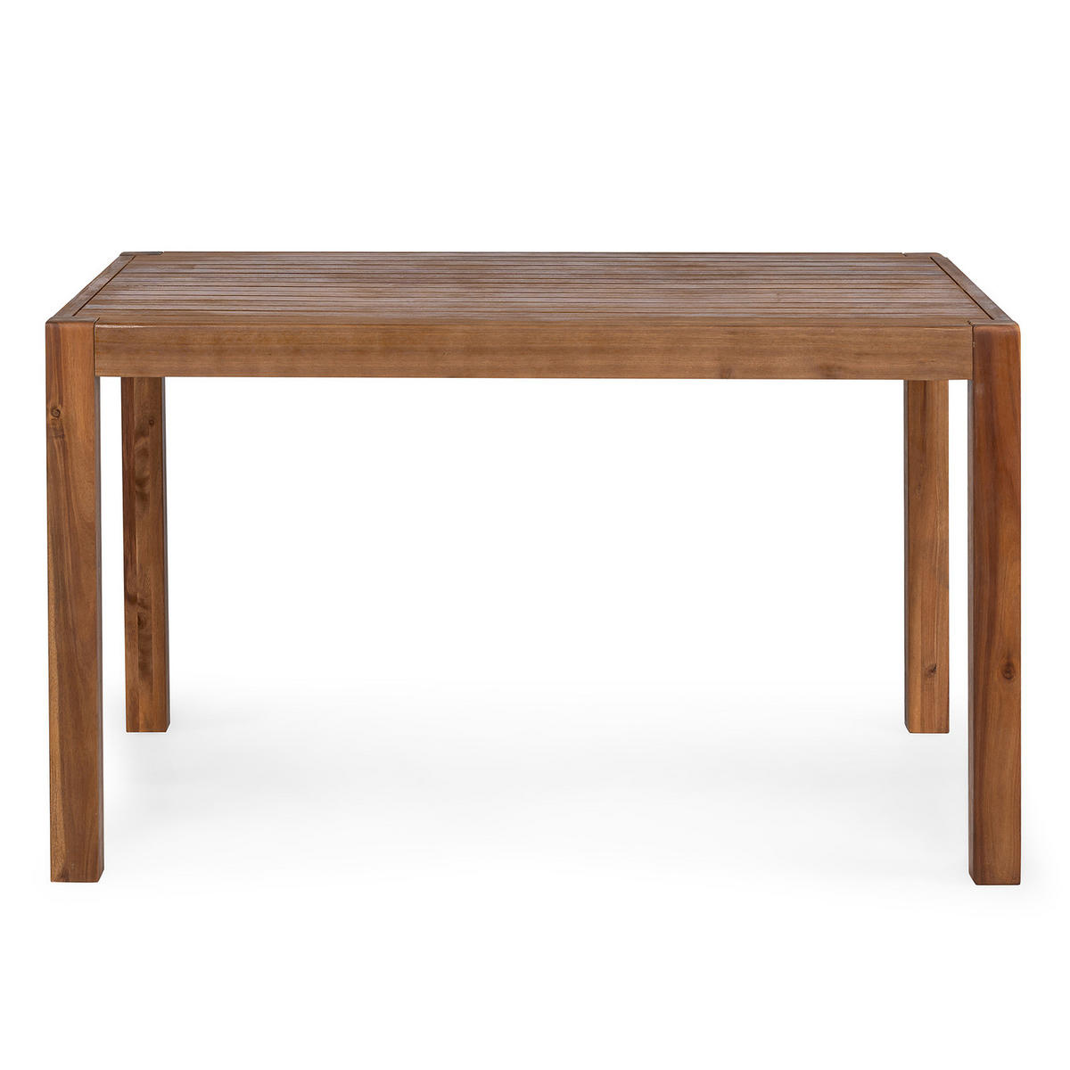 MASSIVER GARTENESSTISCH - Akazie massiv - Braun/Akaziefarben, Holz (85/120/72cm) - home24