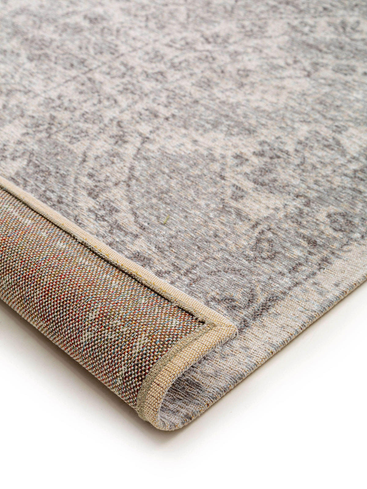 FLACHGEWEBETEPPICH Tosca Grau 195x285 cm - Grau, Textil (195/285cm) - benuta Pop