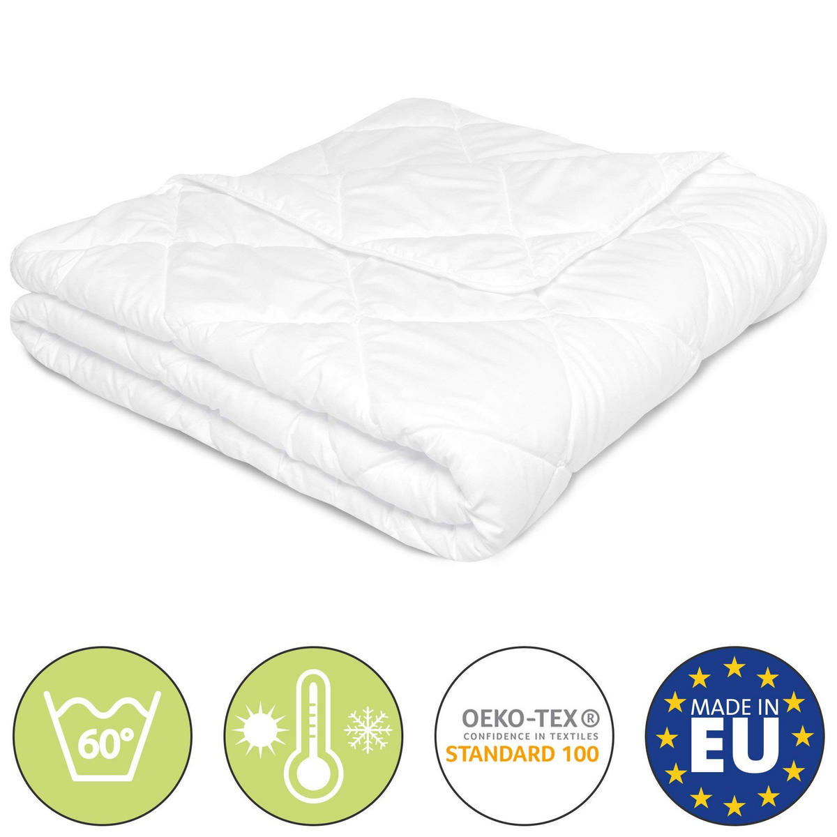 BETTDECKE BeauNuit SD 155/220 cm Leicht - Weiß, Textil (155/220cm) - Beautissu 